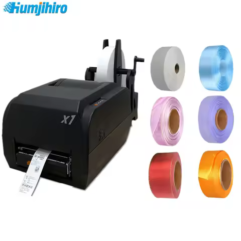Gold Stain Ribbon Printer 12mm-108mm Digital Gold Foil Satin Ribbon Printing Machine Banner Printer
