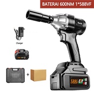 MAKITA impact wrench cordless 1090V/588V Mesin bor kunci listrik Brushless motor Electric Wrench bau