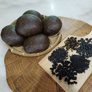 Mama Homemade Five Black Kidney Nourishing  Mantou 3PCS ( 五黑补肾馒头 / Five Black Kidney Nourishing Mant