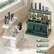 Kitchen Countertop Knife Holder Chopstick Holder Knife Spoon Chopsticks Integrated Light Luxury Plas