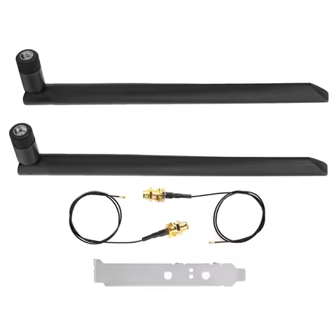 High Signal 2Pcs Antenna Extension Cable Plug and Play for M.2 WiFi Bluetooth External Extension + 2