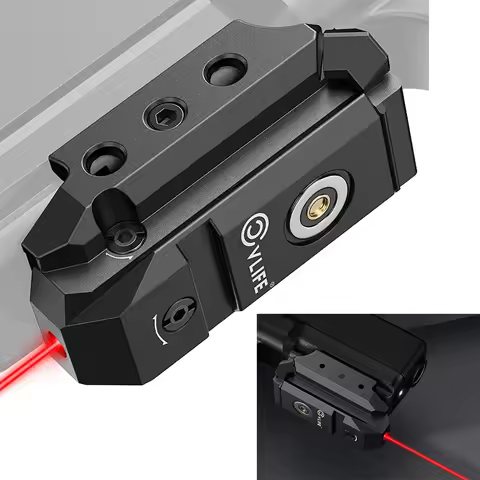 CVLIFE Red Laser Sight for Pistol Low-Profile Sighting Compact Rechargeable with Ambidextrous ON/Off