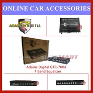 Adams Digital 7 Band Equalizer Pre Amp / Preamp Built in 4 Channel Amplifier GTR-700A