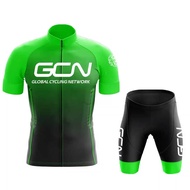 GCN2022 Summer Gradient Cycling Jersey Short-Sleeved Mountain Road Race Quick-Drying Clothes Fleet E