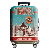 [SG] Elastic Luggage Cover Thick Travel Suitcase Protector Luggage Protector with Zip Dust-Proof Sui