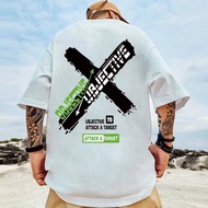 M-8XL Street Wear Hip-Hop ins Short-Sleeved T-Shirt Boys Trendy Loose Student Hong Kong Style Creati