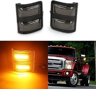 2x LED Side Mirror Light Marker Compatible with 2008 to 2016 Ford F250 F350 F450 F550 Super Duty Tur