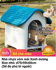 Nhà cho chó mèo ở - NHÀ NHỰA MÁI VÒM (có 2 loại) nhà chó mèo nhỏ / nhà ở cho thú cưng/ nhà nhựa thú