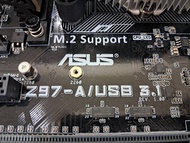 二手 華碩ASUS  Z97-A /USB 3.1主機板+I7-4790 CPU+DDR3 8G*4 -保固1個月