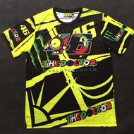 骑行上衣 Moto Gp 罗西车迷衫 46号骑士赛车服夏季摩托车骑行短袖速干透气6.15 Cycling Shirt Moto GP Rossi Fan Shirt No. 46 Rider Raci
