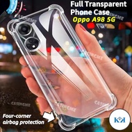 KK Oppo A98 5G Airbag Clear Shockproof Caisng For Oppo A98 OppoA98 A 98 98A 5G 4G Silicone Clear Tra