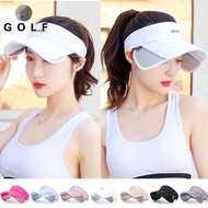 ☁ Golf hat women's summer sun hat anti-UV empty top outdoor quick-drying breathable sun hat topless hat
