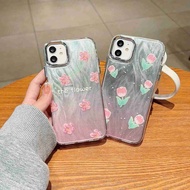 for iPhone Case Plating Photo Frame Feather Paper Flower Protective Cover for iPhone 7 8 Plus X XS Max XR 11 12 13 14 15 Pro Max Guard Gift