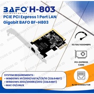 PCIE PCI Express LAN Gigabit 10/100/1000MBPS Lan 1 PORT RJ45 BAFO BF-H803 BF H803
