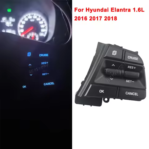 Steering Wheel Button For Hyundai Elantra 1.6L 2016 2017 2018 Buttons Bluetooth Phone Cruise Control