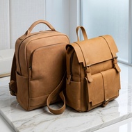 Rare Nation Matte Leather Backpack Unisex Travel & Work Vintage Casual Backpack