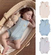2026 Baby Vest Baby Clothes Summer Outing Clothes Modal Breathable Male Female Baby Sleeveless Trian