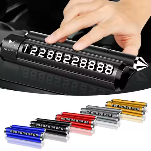Car Parking Phone Number Plate Telephone Holder For DS SFor DS SPIRIT DS3 DS4 DS4S DS5 5LS DS6 DS7 D
