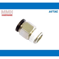AIRTAC FITTING PC SERIES MALE CONNECTOR GREY BLACK