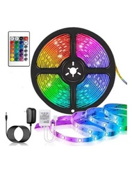 FANOVA Tiras De Led Rgb 5m Multicolor Tira De Luces Colores Luz Rgb 2835