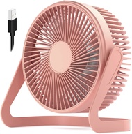 Small Fan 6” USB Desk Fan 2 Speeds Strong Airflow Quiet Operation Cradle Floor Fan 360° Rotate Porta