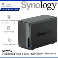 SYNOLOGY DS225+ NAS DISKSTATION 2-BAYS WITH CONSOLIDATE AND SAFEGUARD - DATA BACKUP HOME CLOUD STORA