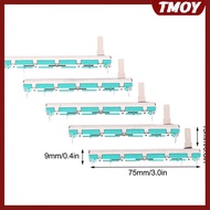 TMOY 5 Pcs 75 MM Double B10K Oril B10KX2 Behringer Pot Mixer Fader