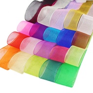 (50 Yards/roll) Organza Wrapping Ribbon