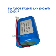 For R2TCN IFR22650 6.4V 2000mAh 51006-3P Replacement Battery