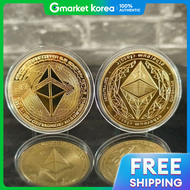 Ethereum Commemorative Coin Virtual Cryptocurrency Ball Mark Fun