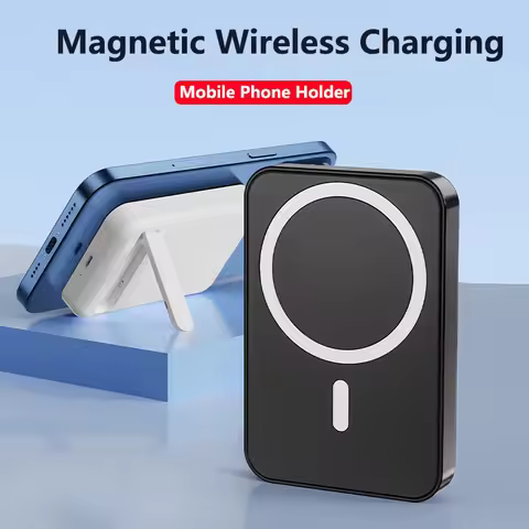 10000mAh Power Bank Magnetic Wireless Charger Powerbank With Stand for Magsafe iPhone 17 16 Samsung 