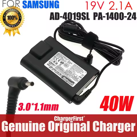 19V 2.1A 40W PA-1400-24 AD-4019SL AC Adapter For Samsung NP900X1B NP900X3C NP900X3E NP900X4D AA-PA3N