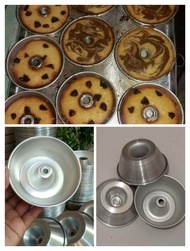 Loyang Tulban Mini 6 Pcs | Loyang Bolu Mini 8 cm| Loyang Pulde | Loyang Bundar mini