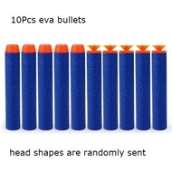 10Pcs Safety Shooting Soft EVA Bullets Darts Toys for Blaster Nerf Gun N - Strike  -  7.2/6.5cm Roun