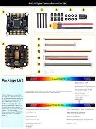 FPV Drone F405 Flight Controller 60A ESC