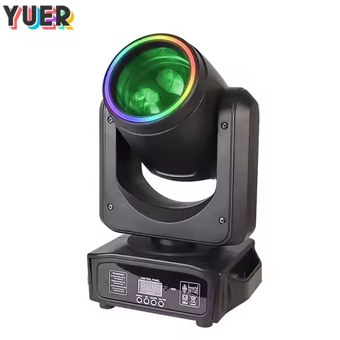 LED 200W Beam Spot 18 Prisms Rotate Pattern With Rainbow Effect SMD RGB Ring Moving Head Stage Light