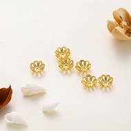 [SUPER Cheap]set of 20 8mm non-fading gold beads used to make specialized bracelets/necklaces - Stan