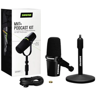 SHURE - 舒爾 MV7+ Podcast Microphone 動圈人聲咪 USB咪 麥克風套裝│咪高風、數碼或類比錄音、耳筒監聽、適合 錄音 / 直播