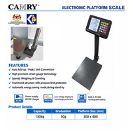 150KG CAMRY TIMBANG PLATFORM SCALE (HEAVY DUTY) / Timbang Kotak / Timbang Ofis / Timbang Courrier Se