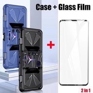 2 in 1 Protective TPU Cases + Glass Screen Protector Film For Lenovo Legion Phone Duel 2 Case For Lenovo Legion 2 Pro 5G Cover