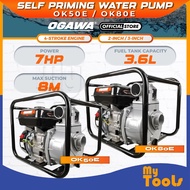 Mytools OGAWA 2"/3" Self Priming Water Pump OK50E/OK80E c/w OG220P Reliable Pumping Solution for Hom