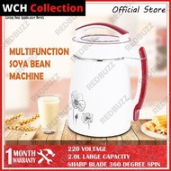 Soya Maker Soya Machine  Multi-Function Porridge Soya-Bean Soup Grinding Machine 2.0L Stainless Stee
