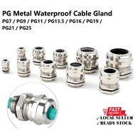 PG Metal Waterproof Cable Gland PG7 / PG9 / PG11 / PG13.5 / PG16 / PG19 / PG21 / PG25