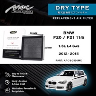 BMW F20 / F21 114i 1.6L 2012 to 2015 33-2990MX Max Racing Exhaust Performance Dry Type Air Filter