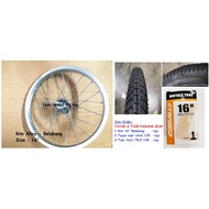 Ready TO INSTALL 16" Rear Rim + Outer Tire 16x2.125 + Tuib 16x1.75/2.125