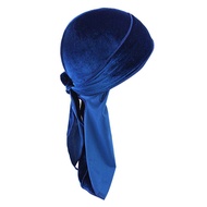 LazaraHome Men Lady Velvet Bandana Durag Headwear Silk Pirate Cap Wrap Hat
