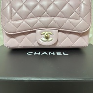 香奈兒 戴安娜 單肩斜挎包 粉色 小號 chanel diana classic flap bag pink small