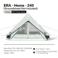 MOBI GARDEN Era205/Era240 เต็นท์ตั้งแคมป์เต็นท์สำหรับครอบครัวกันน้ำกันรังสียูวีเต็นท์ผ้าฝ้ายกลางแจ้ง