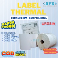 Thermal Paper 100x150 ROLL Label Sticker Barcode A6 500pcs