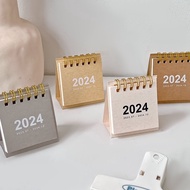 Taiwan Shipping 2024 Simple Mini Small Desk Calendar Annual 2023 2024 Desktop Decoration Ins Style Office